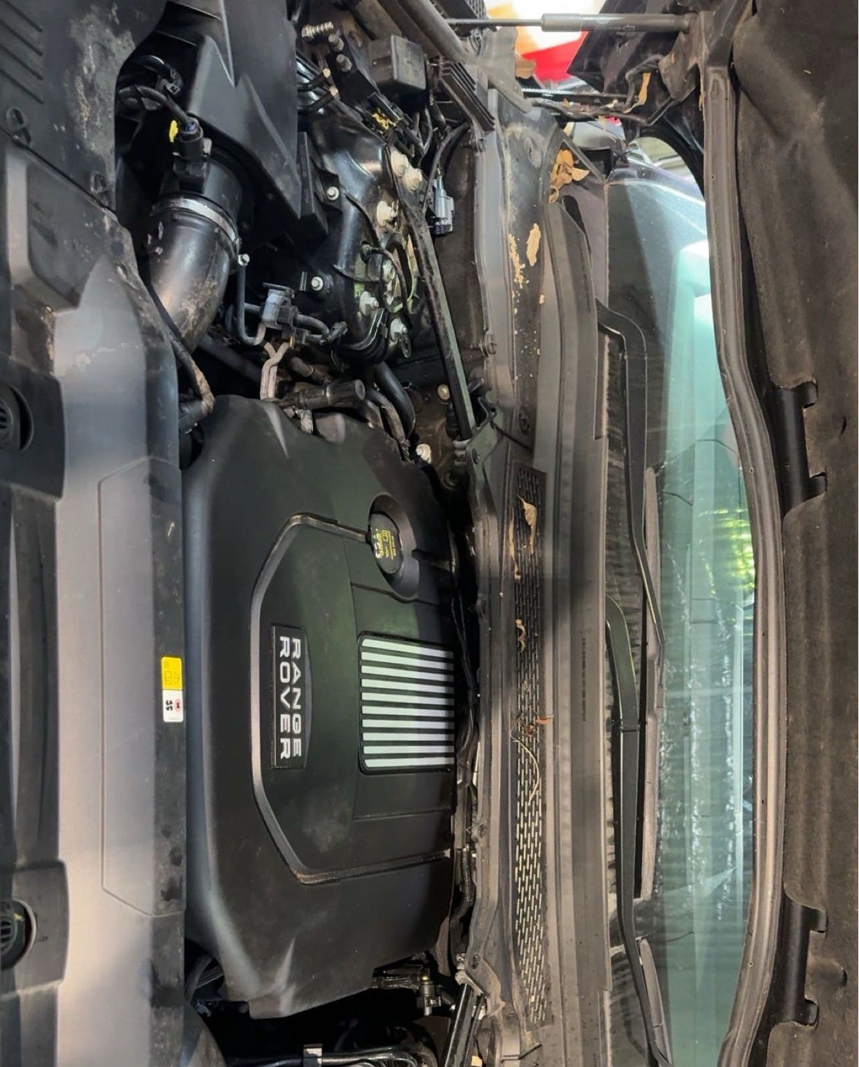 A Range Rover engine bay after a service at Jimboomba Autocare
